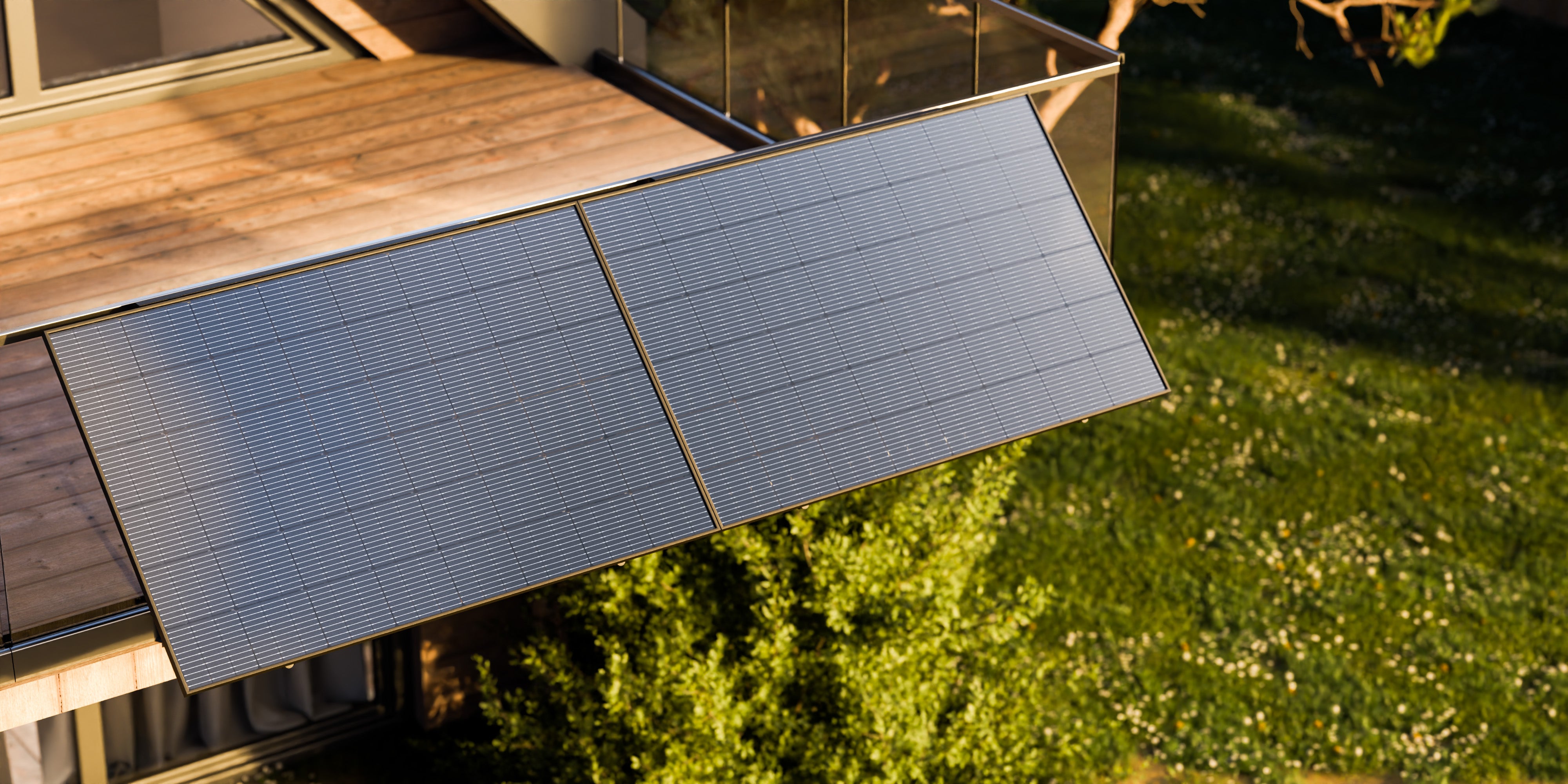 Installation sur un balcon