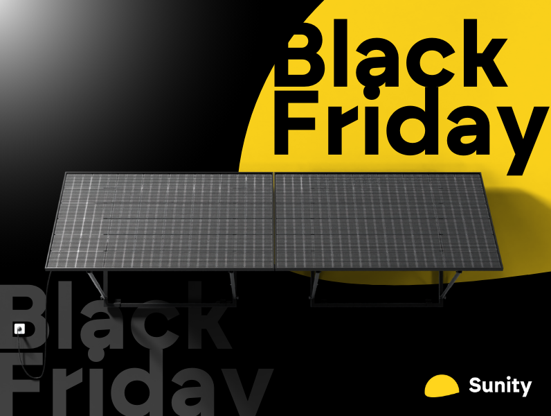 Pourquoi le Black Friday est le moment idéal pour investir dans les panneaux solaires Sunity ?