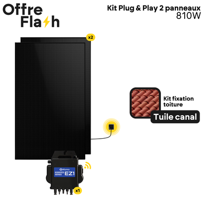 Kit solaire Plug and Play 2 Panneaux 810W