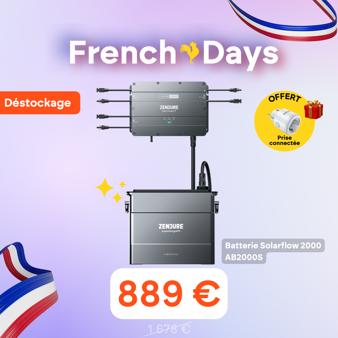 Batterie Zendure Solarflow 2000 Plug and Play