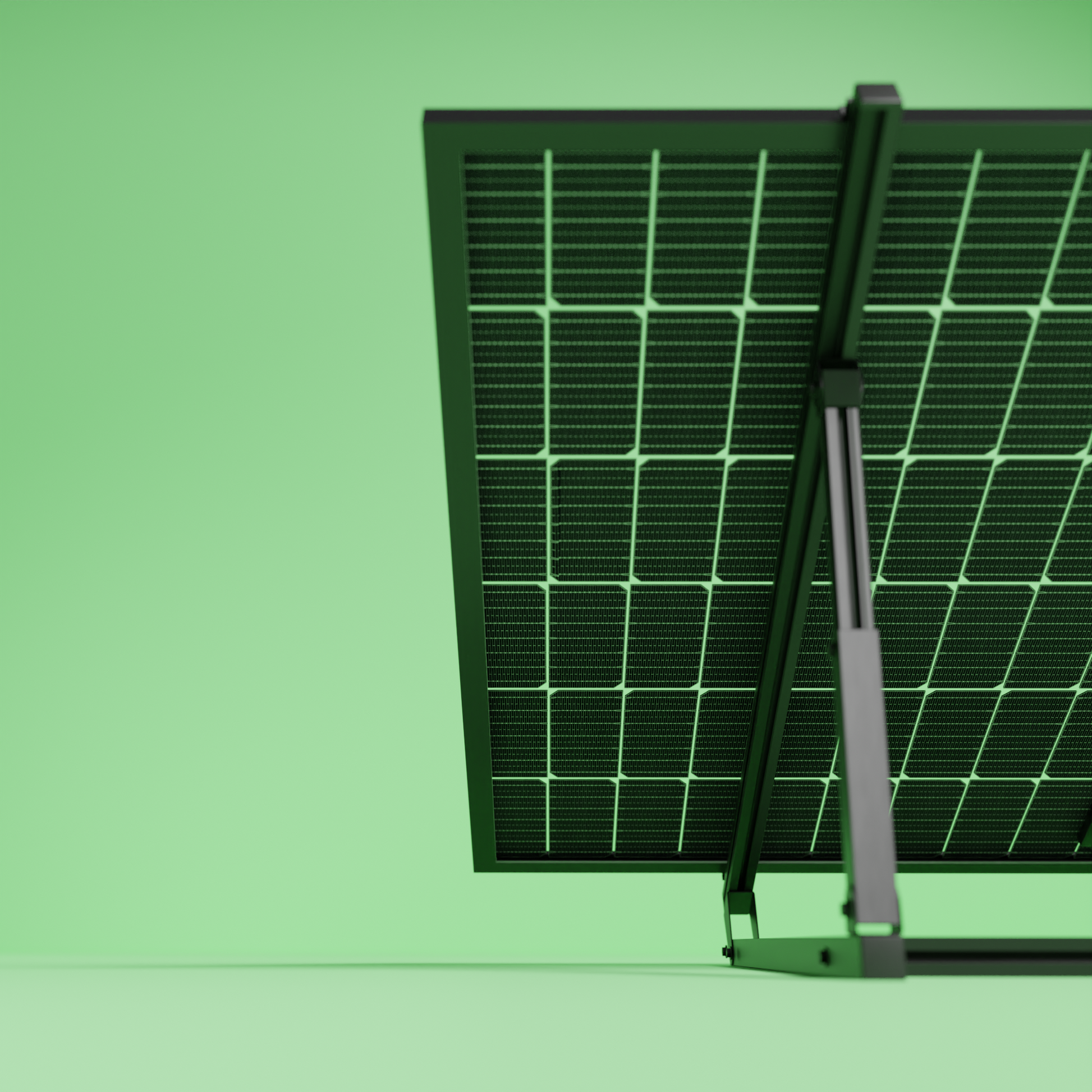 Panneau Solaire Avec Prise, Le Concept De L'énergie Verte. 3d